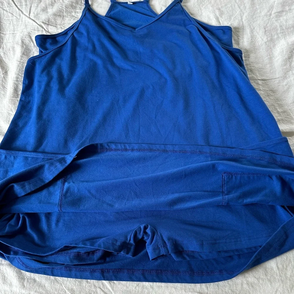 Blue Women’s Sleeveless Romper with Pockets size XL - Picture 2 of 9
